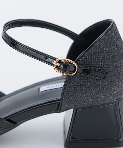 haremode（ハレモード）の「ミラージュチャンキーヒール オケージョンパンプス（パンプス・レディース・ベージュ/シルバー/ブラック・22.5cm/23cm/23.5cm/24cm/24.5cm）」の7枚目の写真