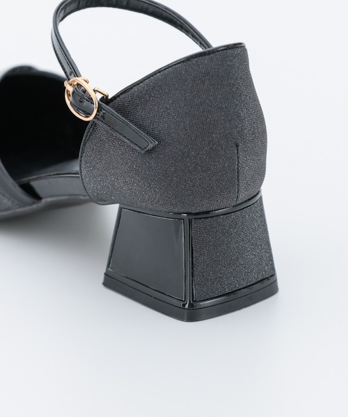 haremode（ハレモード）の「ミラージュチャンキーヒール オケージョンパンプス（パンプス・レディース・ベージュ/シルバー/ブラック・22.5cm/23cm/23.5cm/24cm/24.5cm）」の8枚目の写真