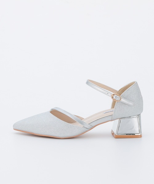 haremode（ハレモード）の「ミラージュチャンキーヒール オケージョンパンプス（パンプス・レディース・ベージュ/シルバー/ブラック・22.5cm/23cm/23.5cm/24cm/24.5cm）」の14枚目の写真