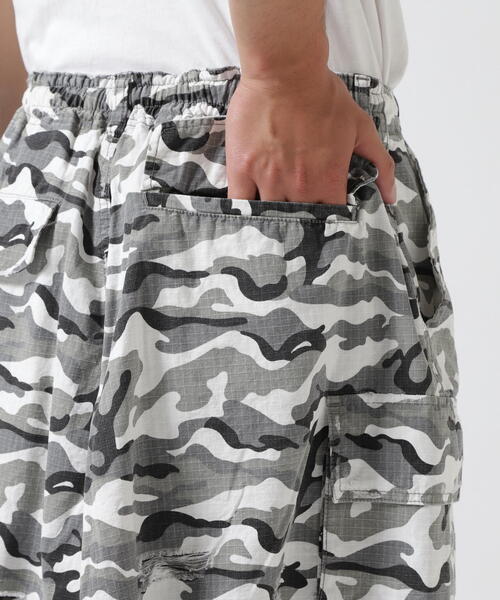 FR(13)NDS（フレンズ）の「FR(13)NDS /フレンズ/Fake Layered Cargo SHORTS（カーゴパンツ・メンズ・ホワイト/ブラック・F）」の15枚目の写真