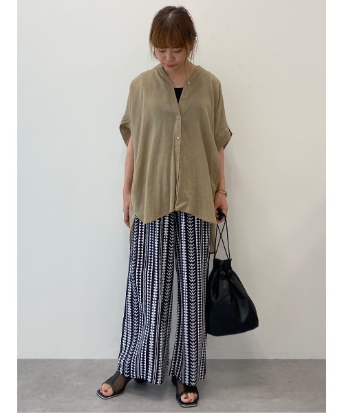 CRAFT STANDARD BOUTIQUE（クラフトスタンダードブティック）の「ヴィンテージボイルミルフィーユチュニック（シャツ/ブラウス・レディース・ベージュ/チャコールグレー/ホワイト/グリーン・FREE）」の8枚目の写真