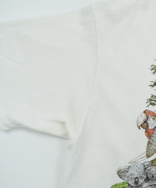 VINTAGE(ヴィンテージ)の「【USED】90’s Stedman “Earth day” アニマル Tシャツ(Tシャツ/カットソー・メンズ・ホワイト・LARGE)」の10枚目の写真