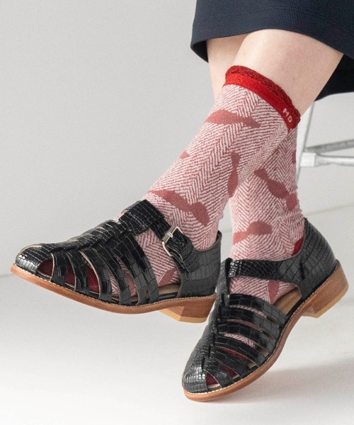 mintdesigns（ミントデザインズ）の「CANDY SOCKS（ソックス/靴下・レディース・ブラック/パープル/レッド・M）」の3枚目の写真