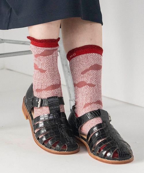 mintdesigns（ミントデザインズ）の「CANDY SOCKS（ソックス/靴下・レディース・ブラック/パープル/レッド・M）」の4枚目の写真