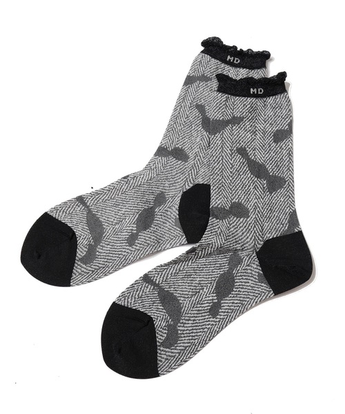 mintdesigns（ミントデザインズ）の「CANDY SOCKS（ソックス/靴下・レディース・ブラック/パープル/レッド・M）」の6枚目の写真