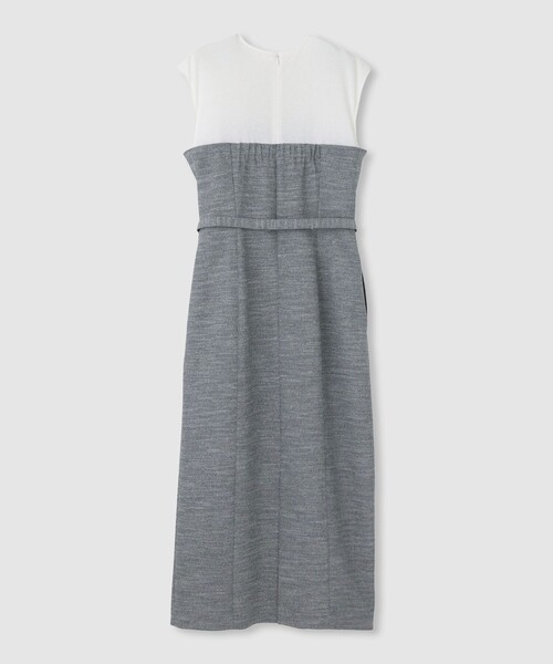 allureville（アルアバイル）の「コンパクトツイルカットコンビワンピース（ワンピース・レディース・アイボリー/グレー系その他・2/1）」の14枚目の写真
