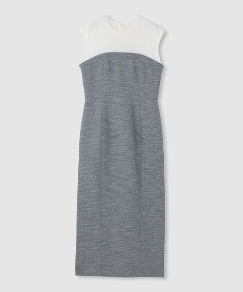 allureville（アルアバイル）の「コンパクトツイルカットコンビワンピース（ワンピース・レディース・アイボリー/グレー系その他・2/1）」の15枚目の写真