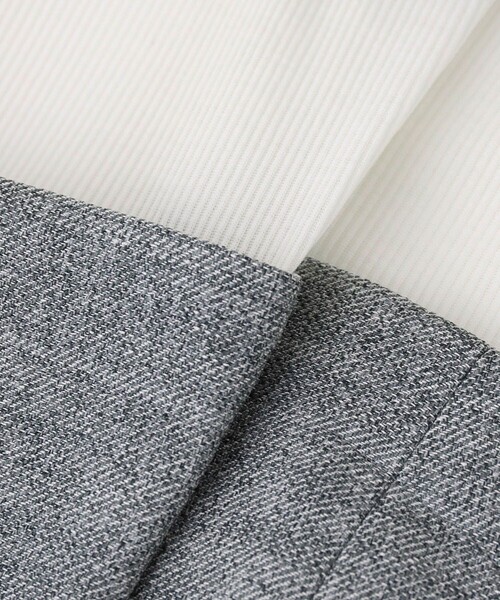 allureville（アルアバイル）の「コンパクトツイルカットコンビワンピース（ワンピース・レディース・アイボリー/グレー系その他・2/1）」の18枚目の写真