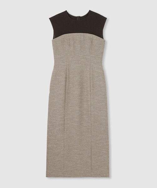 allureville（アルアバイル）の「コンパクトツイルカットコンビワンピース（ワンピース・レディース・アイボリー/グレー系その他・2/1）」の20枚目の写真