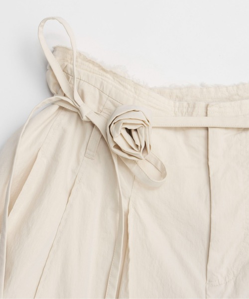 MAISON SPECIAL（メゾンスペシャル）の「Pleated Cotton Pants/コットンプリーツパンツ（その他パンツ・レディース・ブラック/ベージュ/オフホワイト・36/38）」の19枚目の写真