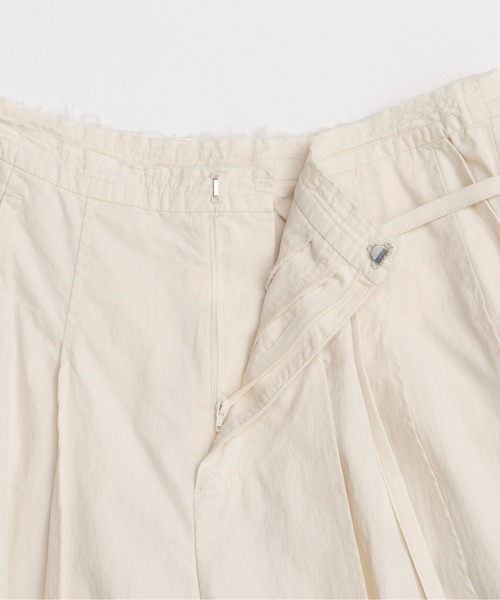 MAISON SPECIAL（メゾンスペシャル）の「Pleated Cotton Pants/コットンプリーツパンツ（その他パンツ・レディース・ブラック/ベージュ/オフホワイト・36/38）」の20枚目の写真