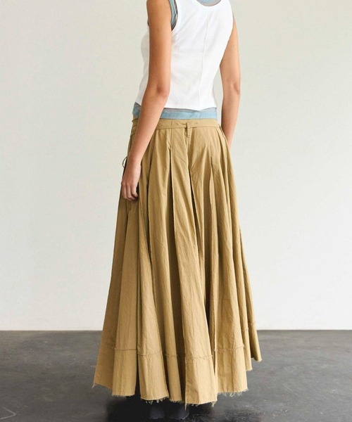 MAISON SPECIAL（メゾンスペシャル）の「Pleated Cotton Pants/コットンプリーツパンツ（その他パンツ・レディース・ブラック/ベージュ/オフホワイト・36/38）」の9枚目の写真