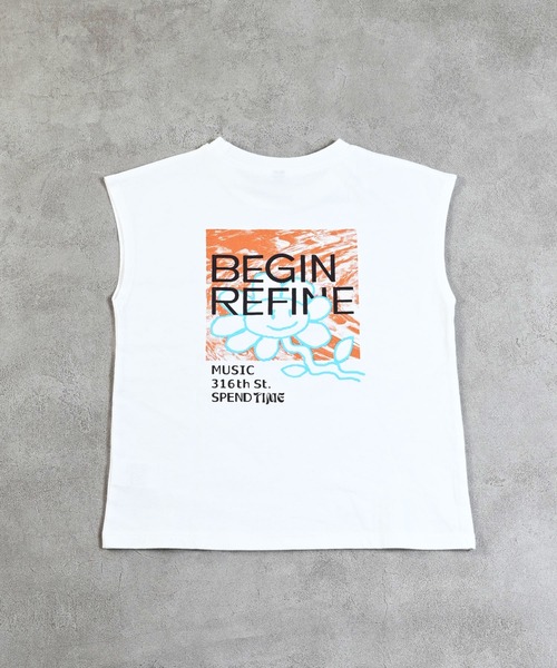 Life Support Products(ライフサポートプロダクツ)の「前後プリントノースリーブTシャツ(Tシャツ/カットソー・キッズ・パープル/チャコール/イエロー/モカ/ホワイト/ライトグリーン/オフホワイト/ブルー・80/90/110/130/140/150/95/100/120)」の17枚目の写真