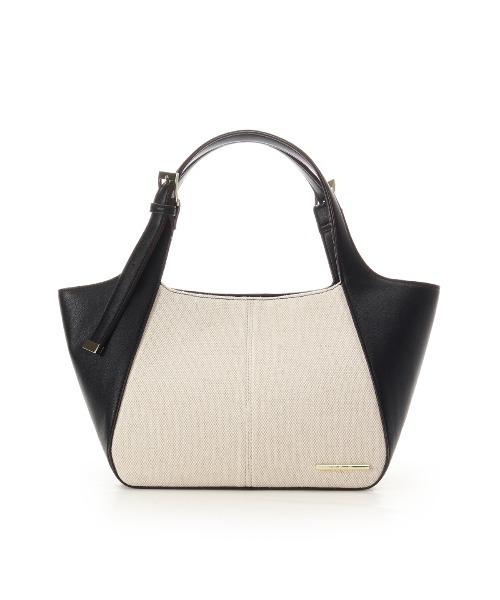 & chouette(アンドシュエット)の「キャンバスバイカラーハンドバッグ(ハンドバッグ・レディース・ブラウン/ブラック/オフホワイト・FREE)」の22枚目の写真