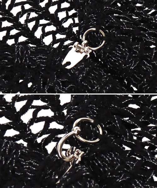 ANAP（アナップ）の「透かし編み ニット ベスト（ベスト・レディース・ブラック/アイボリー・FREE）」の14枚目の写真