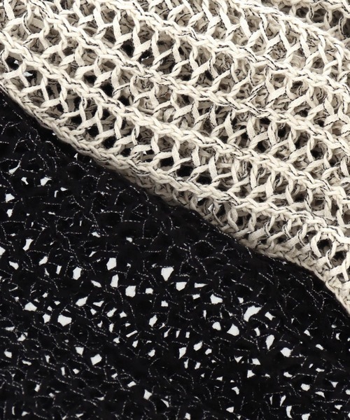 ANAP（アナップ）の「透かし編み ニット ベスト（ベスト・レディース・ブラック/アイボリー・FREE）」の15枚目の写真