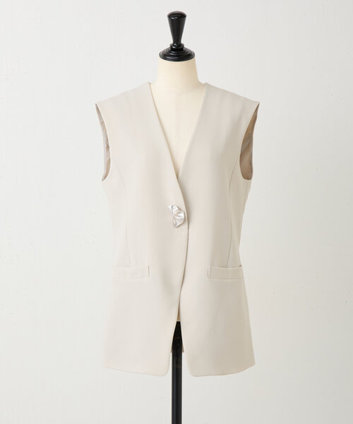 BEARDSLEY（ビアズリー）の「パーツ付きジレ（ベスト・レディース・ブラック/ベージュ・FREE）」の3枚目の写真