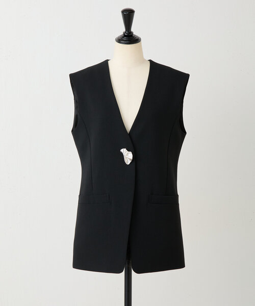 BEARDSLEY（ビアズリー）の「パーツ付きジレ（ベスト・レディース・ブラック/ベージュ・FREE）」の17枚目の写真