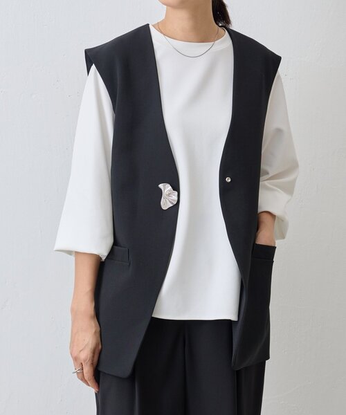 BEARDSLEY（ビアズリー）の「パーツ付きジレ（ベスト・レディース・ブラック/ベージュ・FREE）」の20枚目の写真