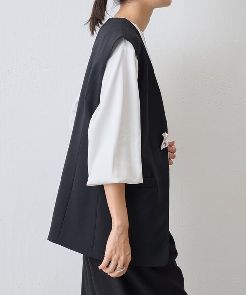 BEARDSLEY（ビアズリー）の「パーツ付きジレ（ベスト・レディース・ブラック/ベージュ・FREE）」の21枚目の写真