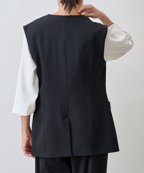 BEARDSLEY（ビアズリー）の「パーツ付きジレ（ベスト・レディース・ブラック/ベージュ・FREE）」の22枚目の写真