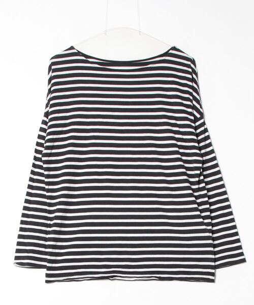 日曜まで⭐︎タグ付き⭐︎muse de Deuxieme Classe ボーダー セール/ブランド古着】長袖カットソー（Tシャツ/カットソー