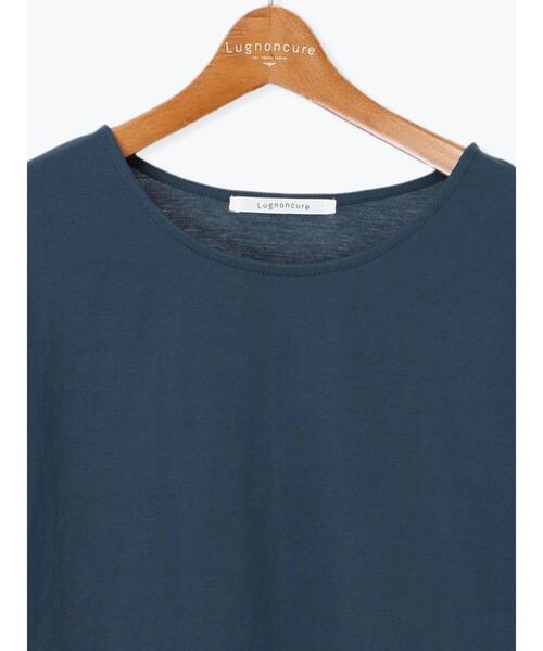 Lugnoncure（ルノンキュール）の「プレーティング袖タックTシャツ（Tシャツ/カットソー・レディース・イエロー/ネイビー/ベージュ/オフホワイト/ブラック・F）」の9枚目の写真