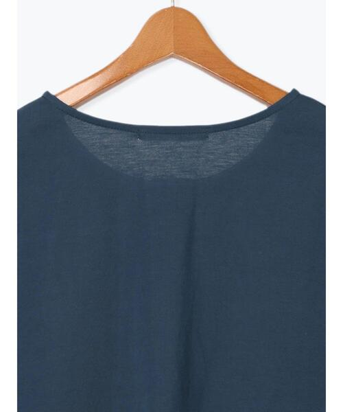 Lugnoncure（ルノンキュール）の「プレーティング袖タックTシャツ（Tシャツ/カットソー・レディース・イエロー/ネイビー/ベージュ/オフホワイト/ブラック・F）」の6枚目の写真