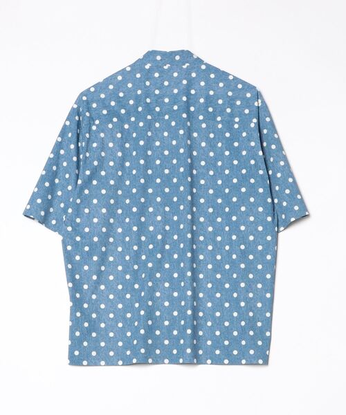 DOUBLE STANDARD CLOTHING(ダブルスタンダードクロージング)の「ウェーブロンダブルデンビープリントシャツ(シャツ/ブラウス・レディース・サックスブルー/ブラック・38/36)」の20枚目の写真