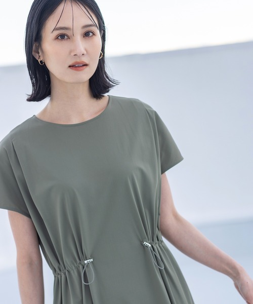 ☆フランシュリッペ デコレーションキューブ ワンピース ♡ゆったりの３Ｌサイズ♡ ZUCCa / S コットンバックサテン / ワンピース(M charcoal gray