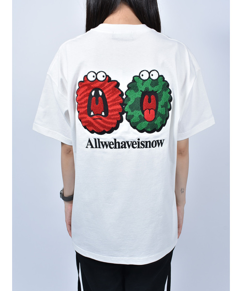 Import & Select(インポートアンドセレクト)の「【Nevernotworking】モンスターバック刺繍フロントロゴBIGTEE ビッグシルエットショートスリーブT 半袖Tシャツ(Tシャツ/カットソー・メンズ・ブラック/ホワイト・3/2)」の5枚目の写真