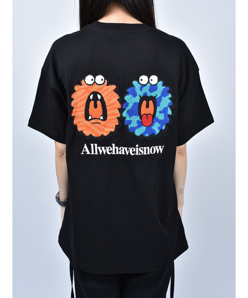 Import & Select(インポートアンドセレクト)の「【Nevernotworking】モンスターバック刺繍フロントロゴBIGTEE ビッグシルエットショートスリーブT 半袖Tシャツ(Tシャツ/カットソー・メンズ・ブラック/ホワイト・3/2)」の6枚目の写真
