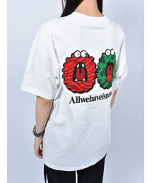 【Nevernotworking】モンスターバック刺繍フロントロゴBIGTEE ビッグシルエットショートスリーブT 半袖Tシャツ