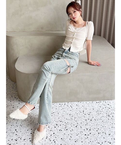 RESEXXY（リゼクシー）の「フェイクカールファーポインテッドトゥパンプス（パンプス・レディース・アイボリー/ピンク/グレー・SMALL/MEDIUM/LARGE）」の13枚目の写真