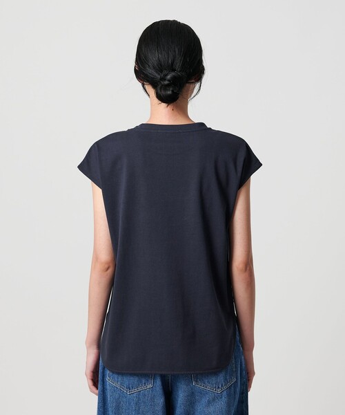 BEAUTY&YOUTH フリンジ ノースリーブブラウス ―ウォッシャブル WEB限定