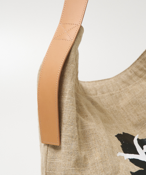 ボタニカルプリントリネントートバッグ（トートバッグ）｜collex