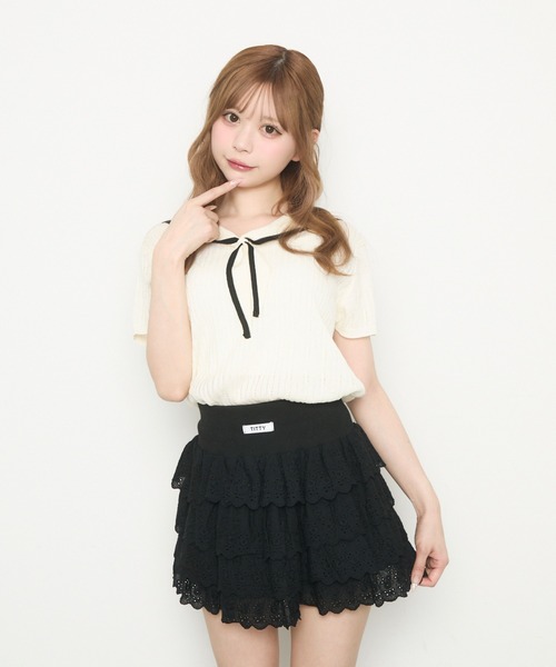 【CPGN】Teddy Cake 半袖T 2色 doudou bear 天竺 前後アイスプリント 半袖Tシャツ ベビー服