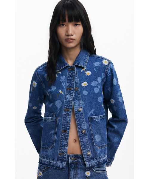 11000円に最終お値下げ　新品◇DESIGUAL ジャケット デシグアル Desigual ゼブラ バイカージャケット （グレー
