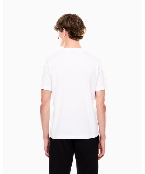 EMPORIO ARMANI EA7（エンポリオアルマーニイーエーセブン）の「【エンポリオ アルマーニ EA7】Logo Series Tシャツ コットン オーバーサイズロゴ（Tシャツ/カットソー・メンズ・ブラック/ホワイト/ブラウン・LARGE/MEDIUM/SMALL/X-LARGE/X-SMALL/XX-LARGE）」の10枚目の写真