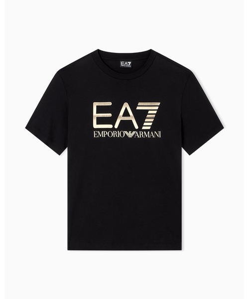 EMPORIO ARMANI EA7（エンポリオアルマーニイーエーセブン）の「【エンポリオ アルマーニ EA7】Logo Series Tシャツ コットン オーバーサイズロゴ（Tシャツ/カットソー・メンズ・ブラック/ホワイト/ブラウン・LARGE/MEDIUM/SMALL/X-LARGE/X-SMALL/XX-LARGE）」の4枚目の写真