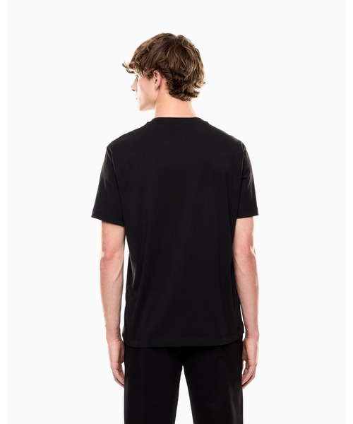 EMPORIO ARMANI EA7（エンポリオアルマーニイーエーセブン）の「【エンポリオ アルマーニ EA7】Logo Series Tシャツ コットン オーバーサイズロゴ（Tシャツ/カットソー・メンズ・ブラック/ホワイト/ブラウン・LARGE/MEDIUM/SMALL/X-LARGE/X-SMALL/XX-LARGE）」の5枚目の写真