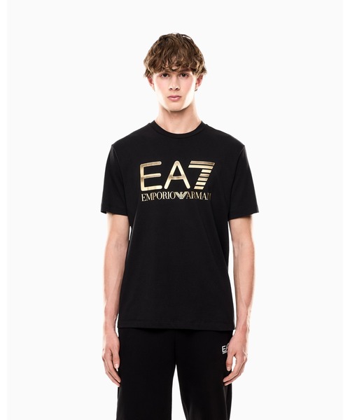 EMPORIO ARMANI EA7(エンポリオアルマーニイーエーセブン)の「【エンポリオ アルマーニ EA7】Logo Series Tシャツ コットン オーバーサイズロゴ(Tシャツ/カットソー・メンズ・ブラック/ホワイト/ブラウン・LARGE/MEDIUM/SMALL/X-LARGE/X-SMALL/XX-LARGE)」の10枚目の写真