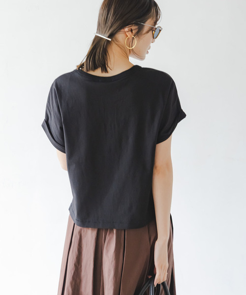 Noble(ノーブル)の「BY MALENE BIRGER/バイマレーネビルガーTシャツ(Tシャツ/カットソー・レディース・アイボリー/ブラック・X-SMALL)」の9枚目の写真