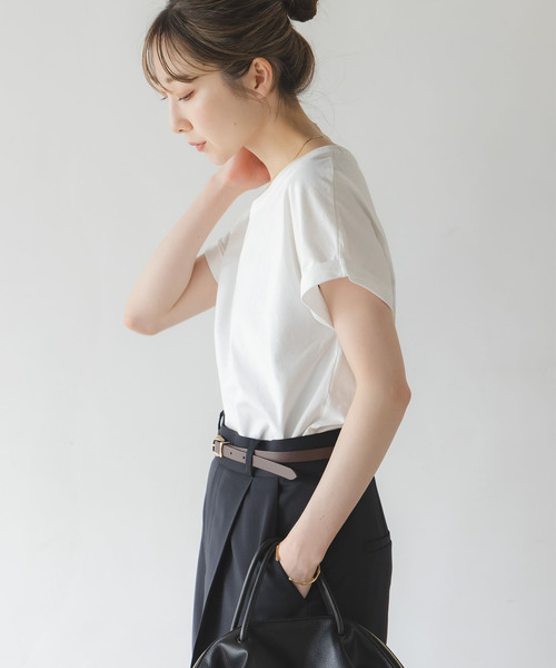 Noble(ノーブル)の「BY MALENE BIRGER/バイマレーネビルガーTシャツ(Tシャツ/カットソー・レディース・アイボリー/ブラック・X-SMALL)」の18枚目の写真