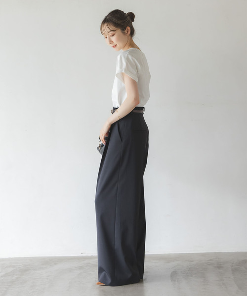 Noble(ノーブル)の「BY MALENE BIRGER/バイマレーネビルガーTシャツ(Tシャツ/カットソー・レディース・アイボリー/ブラック・X-SMALL)」の21枚目の写真