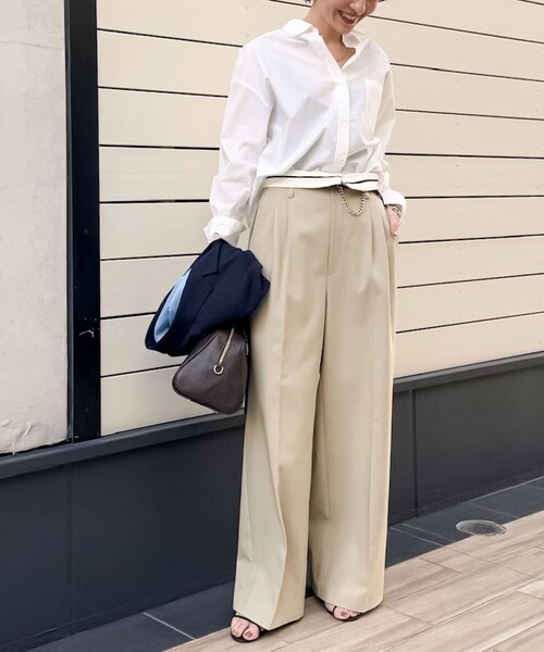 NOLLEY’S Sophi 25SS タイプライター2WAYシャツ ホワイト セール】【追加】タイプライター2WAYシャツ（シャツ/ブラウス