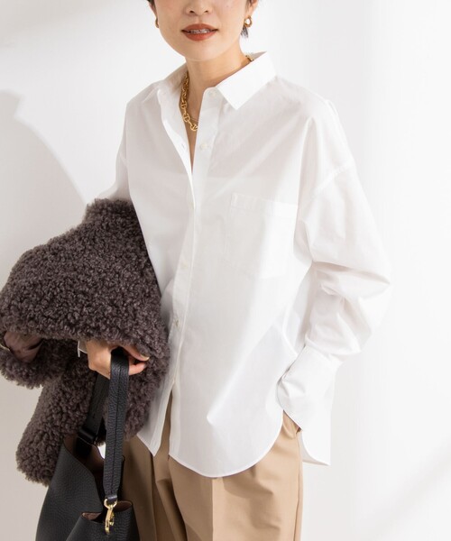 NOLLEY’S Sophi 25SS タイプライター2WAYシャツ ホワイト セール】【追加】タイプライター2WAYシャツ（シャツ/ブラウス