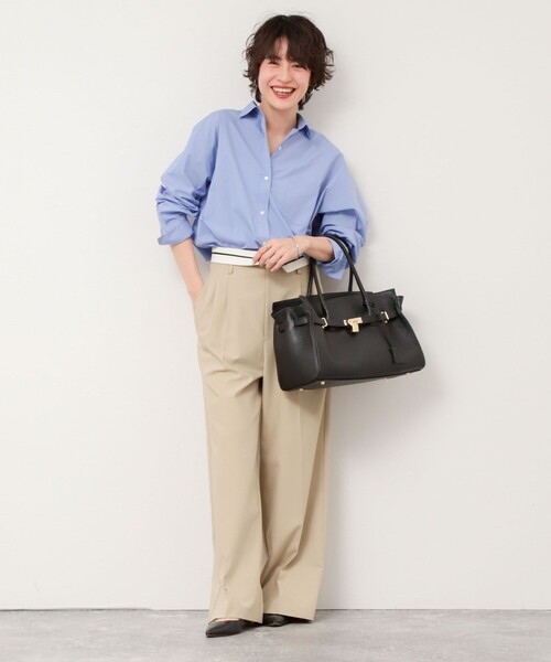 NOLLEY’S Sophi（ノーリーズソフィ）の「【追加】タイプライター2WAYシャツ（シャツ/ブラウス・レディース・ホワイト/ベージュ/ライトブルー・38）」の19枚目の写真