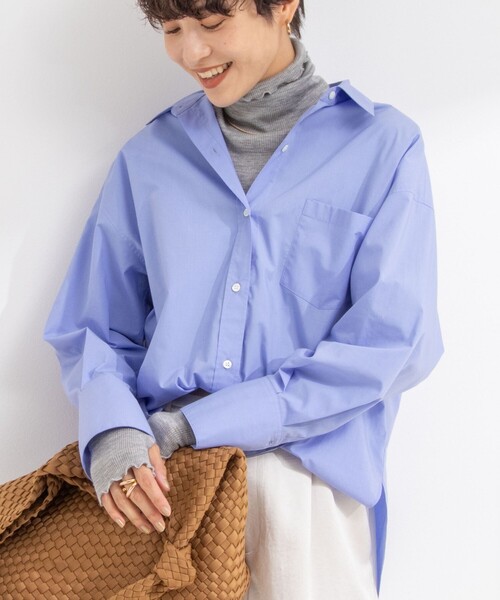 NOLLEY’S Sophi（ノーリーズソフィ）の「【追加】タイプライター2WAYシャツ（シャツ/ブラウス・レディース・ホワイト/ベージュ/ライトブルー・38）」の18枚目の写真