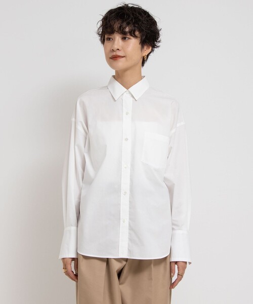 NOLLEY’S Sophi（ノーリーズソフィ）の「【追加】タイプライター2WAYシャツ（シャツ/ブラウス・レディース・ホワイト/ベージュ/ライトブルー・38）」の15枚目の写真